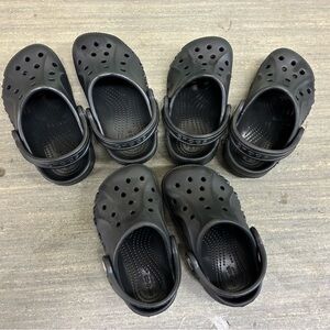 CROCS Toddler Baya Classic Black Clogs